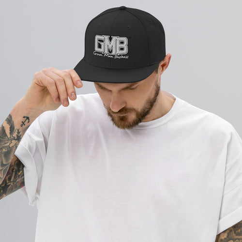 GMB White Lettering Snapback Hat