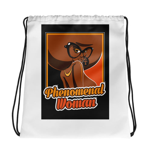 Phenomenal Woman Drawstring bag