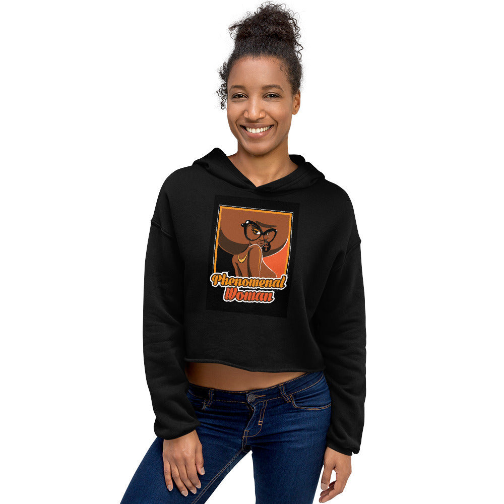 Phenomenal Woman Crop Hoodie